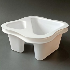 Vasos de Plástico al por Mayor con 2 Compartimentos para Snacks y Salsas, Contenedor de Plástico Dividido con Sello de Papel de Aluminio - Product Image 1