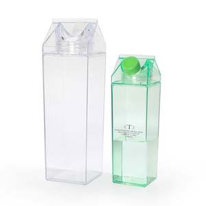 Wholesale Cheap Price Marketing Promotional Gift Custom 500ML 1000ML Plastic <b>Milk</b> Carton Water <b>Bottle</b> <b>With</b> Logo - Product Image 4