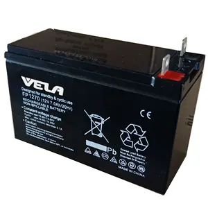 Venta al por mayor 100 amperios de batería de 12 voltios-Batería de ácido de plomo sellada completamente por hora, 12 voltios, 7 amperios, con reemplazo de tecnología AGM para UPS/Scooters, fabricante de China