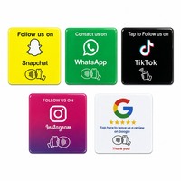 Carte NFC en PVC pour avis Google, autocollant de table 13,56 MHz ISO14443A NTAG215 pour cartes de contrôle d'accès d'hôpitaux et de cinémas