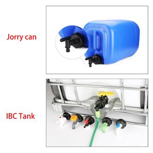 S60x6 adaptateur de qualité alimentaire connecteur de <span class=keywords><strong>robinet</strong></span> en plastique Kit de <span class=keywords><strong>sortie</strong></span> de valve filetée IBC fourre-tout accessoires de réservoir d'eau raccords de tuyauterie 2 pouces - Product Image 2