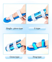 Attelle de doigt respirante en alliage d'aluminium avec fermeture auto-agrippante, support médical en éponge pour fracture d'urgence, équipement de rééducation