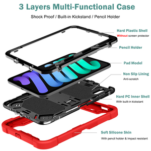 เคสแท็บเล็ตสำหรับงานอุตสาหกรรม ทนทาน แข็งแรง สำหรับ iPad Mini 8 2026 รุ่น B2B Factory Reinforced Corner Professional คุณภาพดีที่สุด เหมาะสำหรับสภาพแวดล้อมการทำงาน - Product Image 6