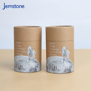 Emballage personnalisé en carton kraft recyclable pour chocolat, thé, poudre protéinée, tube en papier de qualité alimentaire - Product Image 1