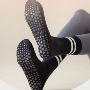 Wholesale High Quality Non-Slip Yoga <b>Socks</b> for Women Pilates Grip <b>Socks</b> with Custom Logo Design - Product Image 2
