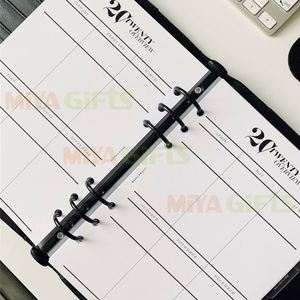 Insert de planificateur vertical personnalisé pour agenda professionnel, blanc, avec mise en page hebdomadaire catégorisée du dimanche au samedi - Product Image 5
