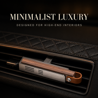 TopOne Désodorisant Voiture Luxe Métal Bois Clip Ventilation Moderne Minimaliste Accessoire Intérieur Élimination