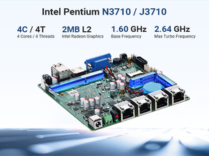 ไฟร์วอลล์อินดัสเทรียล บ็อกซ์ พีซี พร้อม Intel N3710/J3710 Quad-core 4*Intel I226 LAN HD-<span class=keywords><strong>MI</strong></span> VGA จอแสดงผลคู่ 1*COM Gateway Box - Product Image 4