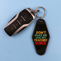 Llaveros de Plástico ABS Personalizados para Hotel, con Logotipo y Texto, Llaveros Vintage de Motel, Recuerdos, Anillos para Llaves, Regalos Promocionales para Empresas