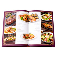 Usine d'impression chinoise, impression personnalisée de haute qualité, couverture rigide, papier offset, menu alimentaire/recette/livres de cuisine, impression personnalisée, taille personnalisée
