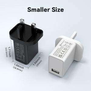 UKCA sertifikalı POS <span class=keywords><strong>5V</strong></span> 2A <span class=keywords><strong>USB</strong></span> AC güç adaptörü İngiltere tak duvar şarj POS için 10W UKCA elektrik tipi - Product Image 2