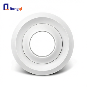 कार्यालय, होटल और एचवीएसी सिस्टम के लिए आसान स्थापना राउंड एल्यूमीनियम छत डिफ्यूज़र-एडजस्टेबल एसी नोजल ग्रिल - Product Image 1