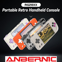 Pour console de jeu portable Linux RG28XX, écran de 2,83 pouces, processeur quadricœur, appareil de jeu rétro portable, résolution 640x480, 3100 mAh