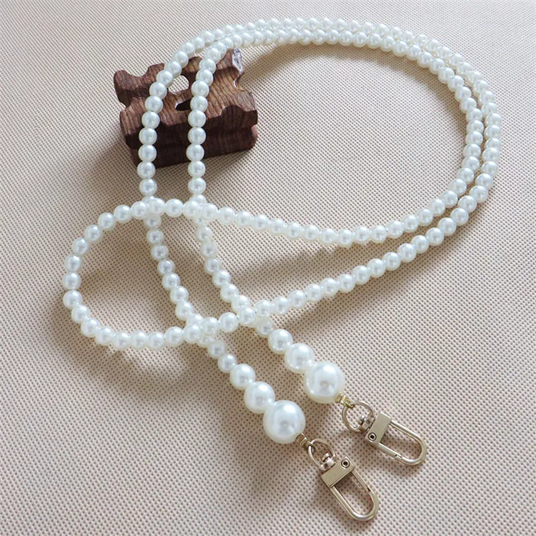 120CM crossbody phone chains Pearl Bead mobile phone lanyard Long Handbag Purse Chain