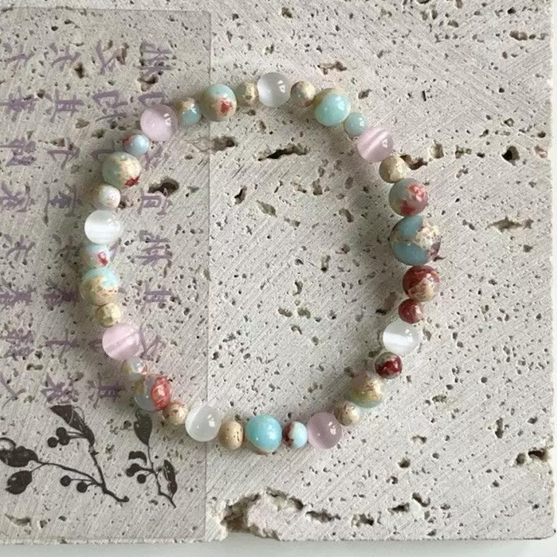 สร้อยข้อมือลูกปัดแก้ว-2