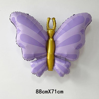 Ballon Papillon 3D Style Princesse pour Anniversaire, Fête, Événement, Décoration, Accessoire Photo, Vente en Gros