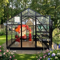 Serre professionnelle en aluminium et verre pour la culture de plantes en extérieur, jardin, pépinière, serre de jardinage à vendre