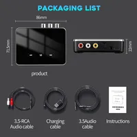 Mini amplificateur récepteur émetteur 6.0, adaptateur sans fil Jack 3,5 mm avec USB, optique et RCA pour musique, TV, voiture