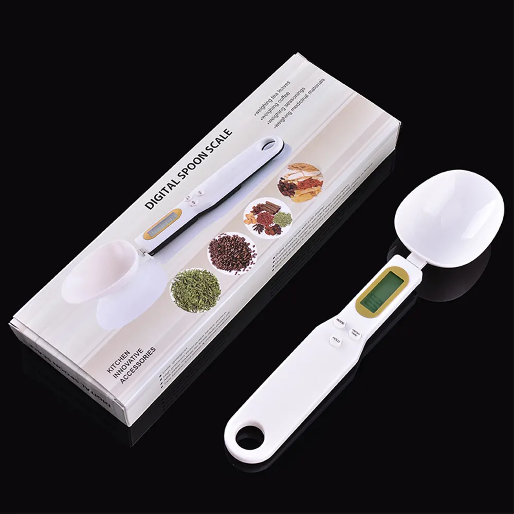 500g/0.1g Precise Digital Measuring Spoons Kitchen Tools Measuring Spoon Gram Electronic Spoon with LCD Display Kitchen Scales