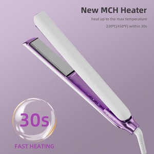<span class=keywords><strong>Plancha</strong></span> de Pelo <span class=keywords><strong>Profesional</strong></span> con Calor Iónico Infrarrojo Rápido, Herramienta Eléctrica de Peinado de <span class=keywords><strong>Titanio</strong></span> de Marca Privada - Product Image 2