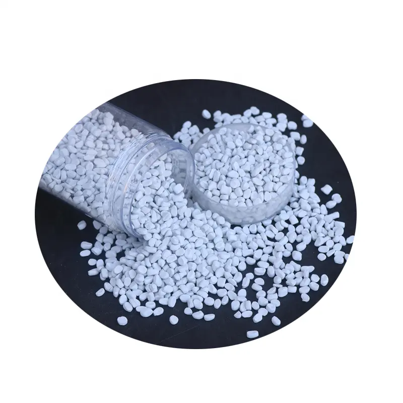 PEプラスチック/PE顆粒耐候性高含有量エネルギー白色酸化カルシウムプラスチックマスターバッチ