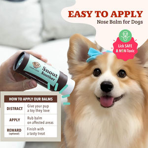 Vente en gros de stick baume multifonctionnel pour nez de <span class=keywords><strong>chien</strong></span>, lécher, prévenir les brûlures de vent, ingrédients biologiques, hydratant - Product Image 2