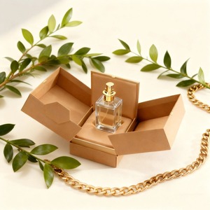 Custom Logo Luxury Double Door Magnetic Paper Gift Packaging <b>Box</b> for 30/ 50/100ml Perfume Bottles <b>Packing</b> - Product Image 1