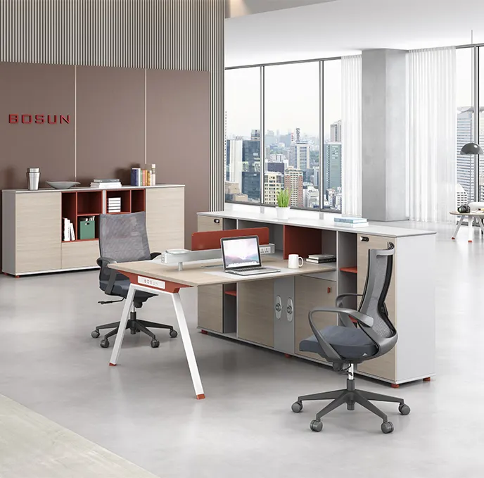 Высокое качество простой современный промышленный ветер офисный стол и стул шкаф для хранения