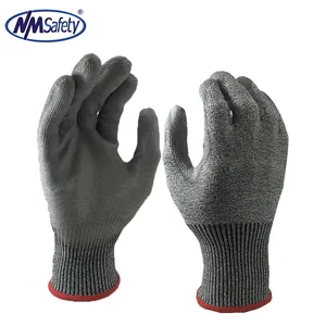 NMSAFETY免费样品PPE manufacturer CE 4X42D ANSI切割A4/防手套涂层/不锈钢手套/工作穿戴手套pu涂层