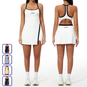 Vêtements de sport personnalisés avec logo pour femmes, ensembles de fitness respirants, vêtements de sport pour le <span class=keywords><strong>tennis</strong></span> avec shorts - Product Image 1