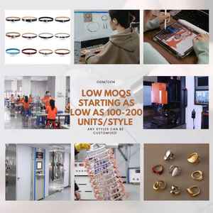 Bracciali alla Moda Personalizzabili, Stili a Filo Intrecciato, Bracciali Aperti e a Forma Rotonda con Aspetto Metallico Misto - Product Image 5