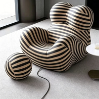 Fauteuil de relaxation compact en mousse compressée, design créatif, style international, pour la maison, populaire auprès des influenceurs
