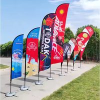 Impression par sublimation de colorant 75g rouleau de tissu tissé en polyester d'excellente pénétration pour les drapeaux de plumes d'événement de sport en plein air