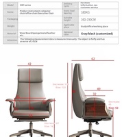 Chaise de bureau ergonomique moderne Siège de président confortable en cuir avec mobilier de bureau réglable au design contemporain