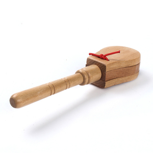 Montessori Đồ Chơi Giáo Dục Sớm Đồ Chơi Tùy Chỉnh Nhạc Cụ Bằng Gỗ <span class=keywords><strong>Castanets</strong></span> Nhạc Cụ Bộ Gõ Cho Trẻ Em - Product Image 2