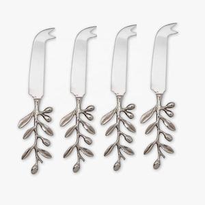 Trancheurs et épandeurs de fromage uniques Poignée de conception multi-feuilles Outils de coupe de fromage plaqués argent Ensembles d'épandeurs de fromage - Product Image 6