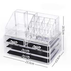 Acrylic Cosmetic Storage <strong>Drawers</strong> and Jewelry Display Box Clear Plastic <strong>Makeup</strong> Organizer - Product Image 6