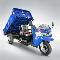Tricycle cargo diesel à benne ouverte, moto à 3 roues motorisée pour capacité de chargement