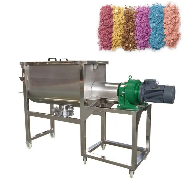 lab mixer machine powder pvc pe pellet wood powder mixer double helical ribbon horizontal mixer