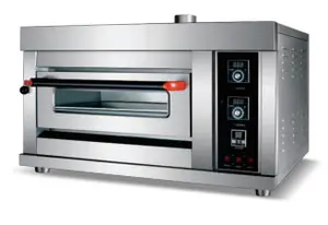 Comercial personalizável única camada gás forno rotativo seguro torque regulação temperatura cozinhar forno