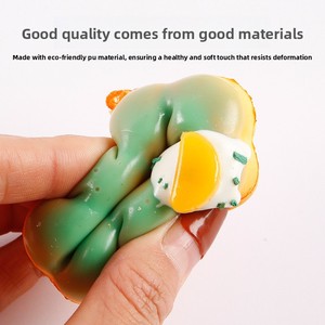 Jouet Squishy de Simulation de Desserts pour Enfants, Modèle Donut et Gâteau en PU à Rebond Lent, Double Fonction : Aimant de Réfrigérateur et Petit Pendentif Décoratif - Product Image 3