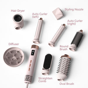 Multi Styler Korean Hairdryer Portable Nagative Ion Alta velocidad Bldc 8 en 1 Plancha de pelo eléctrica sin escobillas Secador de pelo rizado - Product Image 1