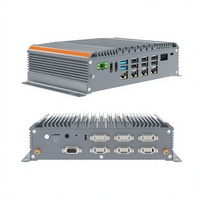 PC Mini Industri Tanpa Kipas Komputer Meja Terintegrasi Layar Ganda 8 USB 4 LAN RS232 VGA HDMI untuk Otomasi