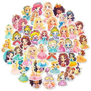 Cartoon Dress Girl Princess Stickers Kindergarten Children's Toys Graffiti Girl Beautiful Princess Stickers - Product Image 5
