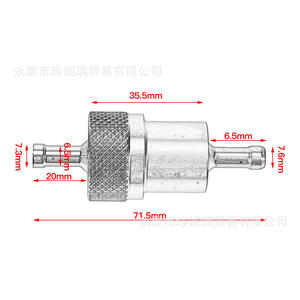 Filtre à carburant CNC en aluminium 6mm 8mm pour moto tout-terrain, VTT, véhicule de plage – Élément filtrant d'huile, pièce de réparation et de mise à niveau - Product Image 2