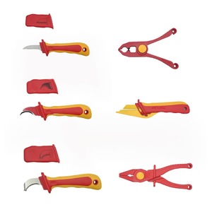 Pince isolée en plastique VDE, couteau d'électricien isolé résistant aux hautes tensions 1000V, outil anti-magnétique - Product Image 1