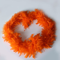 Boa en plumes de dinde premium Chandelle 80g épais, 2 yards, pour spectacle scénique et décoration de fêtes
