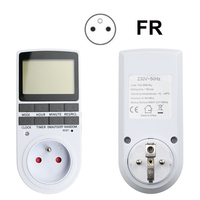Ab elektronik dijital zamanlayıcı anahtarı abd FR BR fiş mutfak zamanlayıcı priz 230V 110V 7 gün 12/24 saat programlanabilir zamanlama