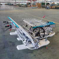 Machine à repiquer le riz automatique Wubota à 6 rangs, semoir et repiqueuse, type marche, repiqueuse à 6 rangs
