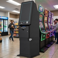 Игровой киоск OEM для выдачи призов с QR-кодом, выдачей наличных, сенсорным экраном, принтером Pyramid, онлайн-видеоигрой Fish Game (на английском языке)